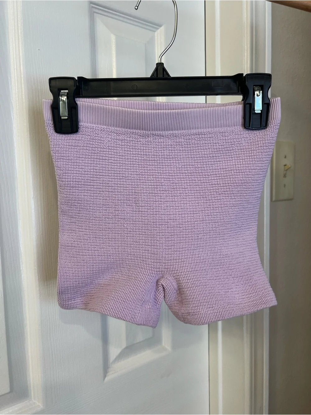 Free People Lavender Ribbed Bike Shorts